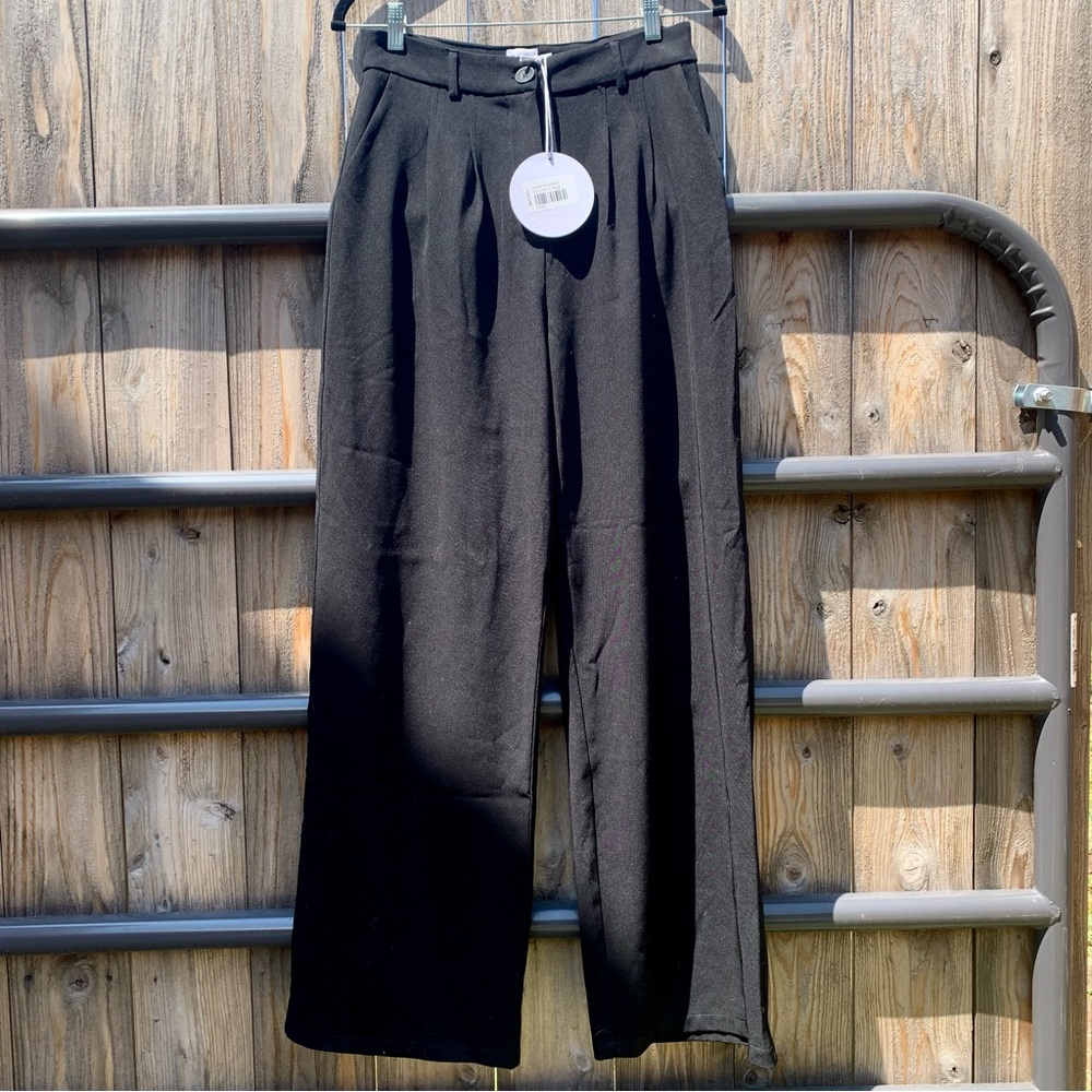 Princess Polly Archer Pants Black Size 6